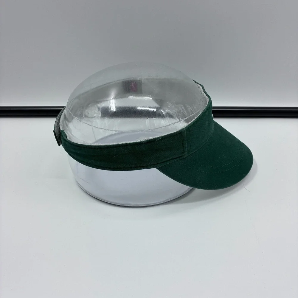 Vintage Michigan State Spartans Visor Hat Cap‎ Strap Back Women's Nike Green MSU